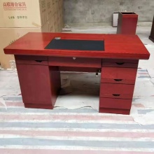 瑞信达密度板贴木皮烤漆办公桌1200*600*750